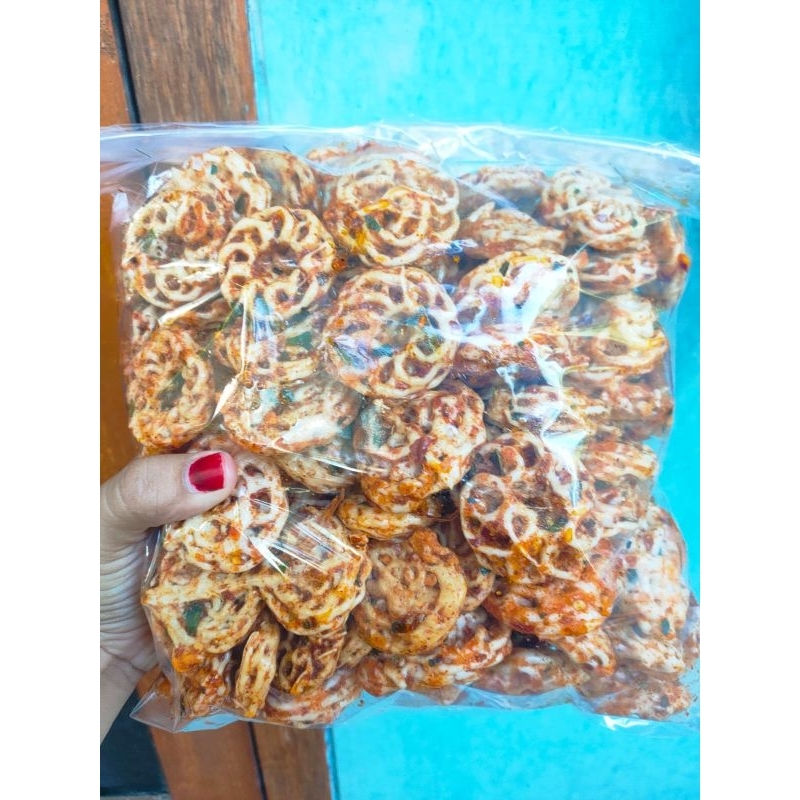 

krupuk seblak kering (sebring)