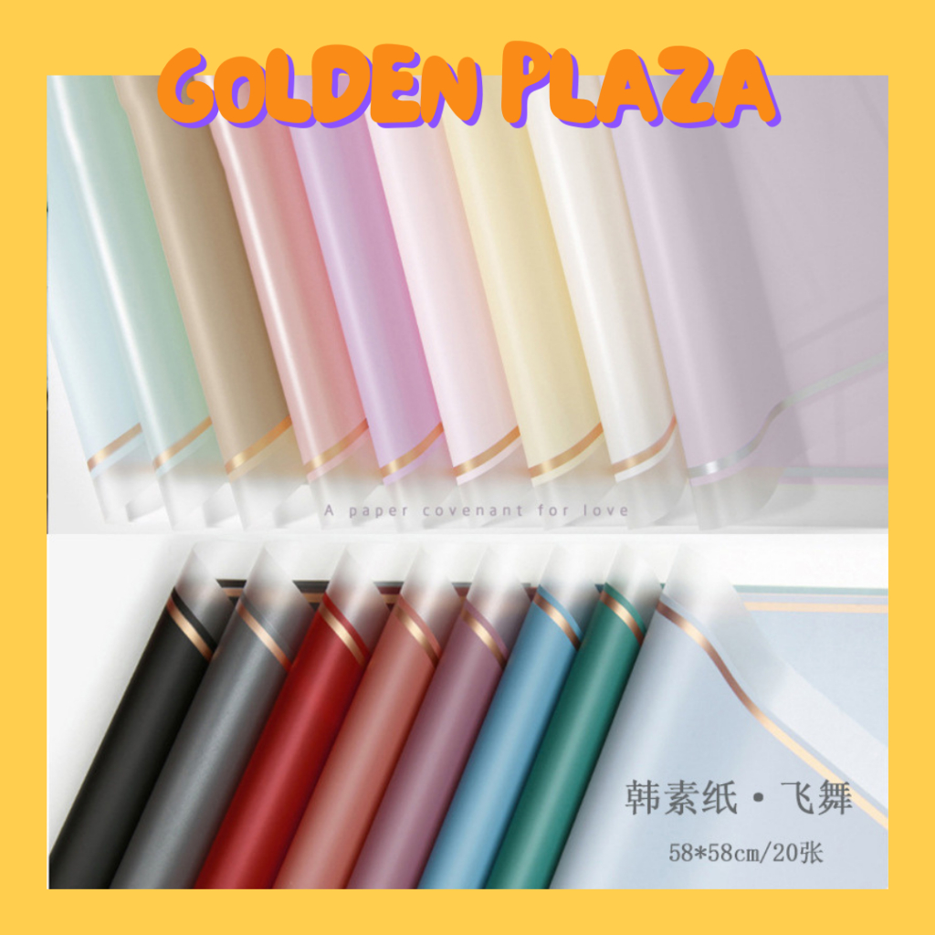 

Flower Wrapping Buket List Gold Pastel Kertas Buket Bunga Kertas Florist Flower Wrapping Paper KB6013