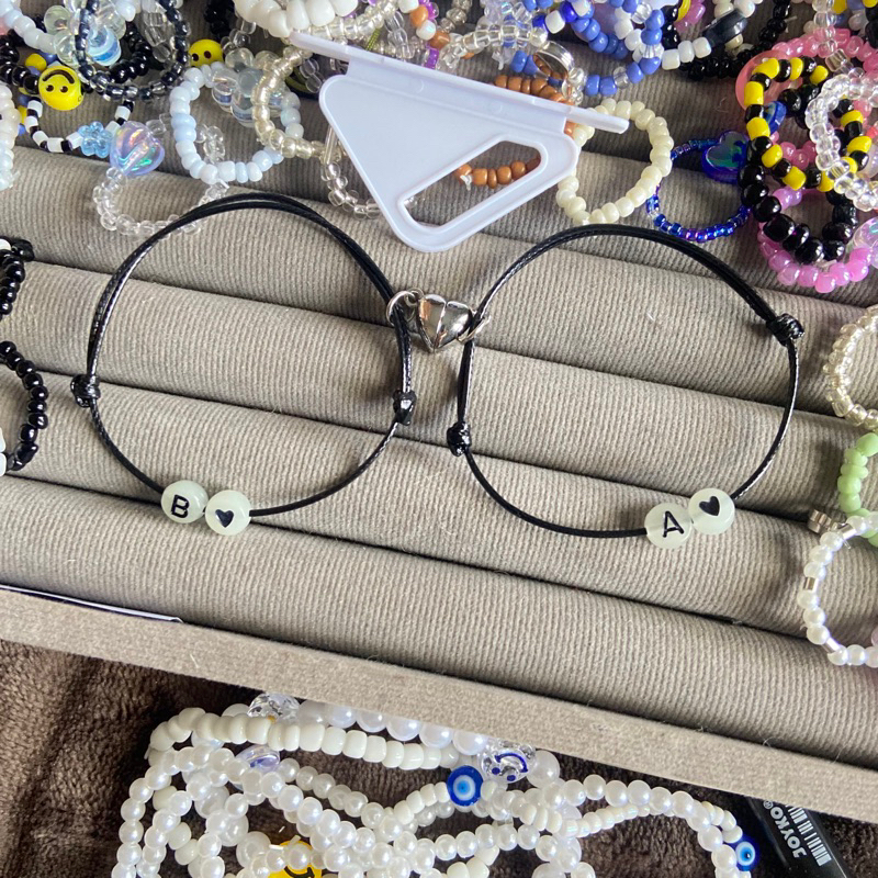 GELANG MAGNET COUPLE + LOVE