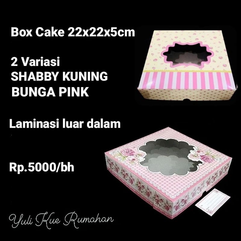 

Box Cake Duplex 22x22x5cm Laminasi Luar dalam