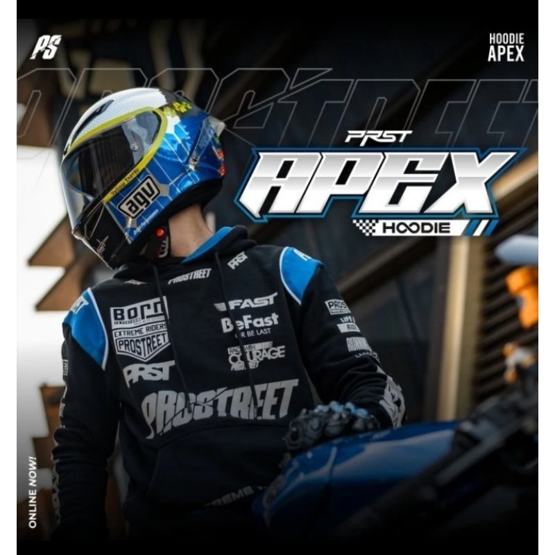 Hoodie Motor Prostreet Apex Blue