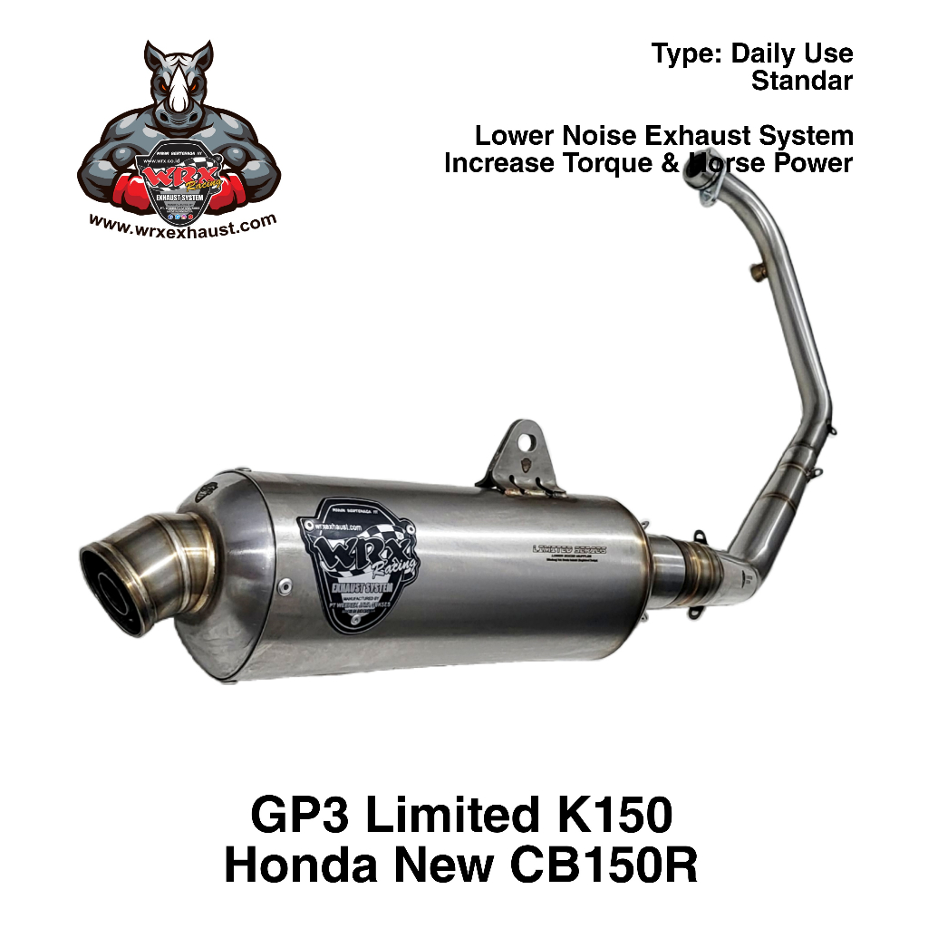 Knalpot WRX GP3 Limited K150 New CB150R