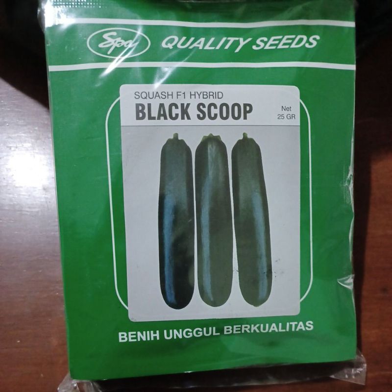 BENIH BIBIT ZUKINI BLACK SCOOP 25 GR