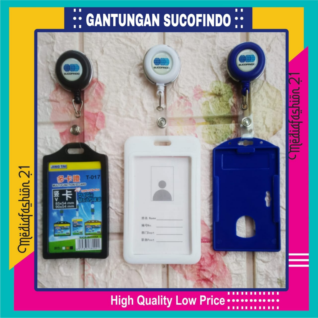

GANTUNGAN YOYO ID CARD SUCOFINDO + CARD HOLDER