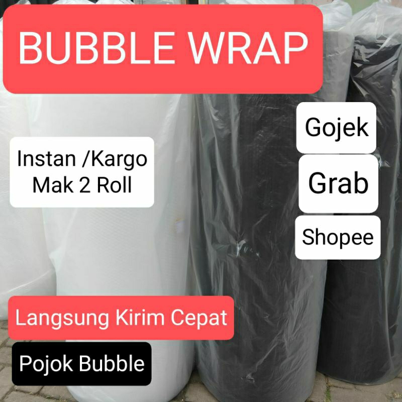 

Bubble Wrap Roll 125 x 50 M 3kg / Bubble Hitam / Bubble Putih Bubble Paling Murah / Plastik Bubble