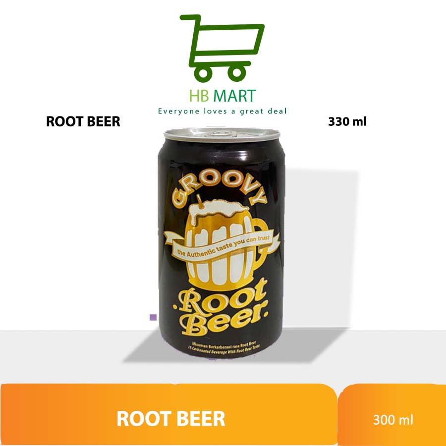 

GROOVY ROOTBEER CAN 330 ML / Grovvy Root Beer Kaleng 330ml