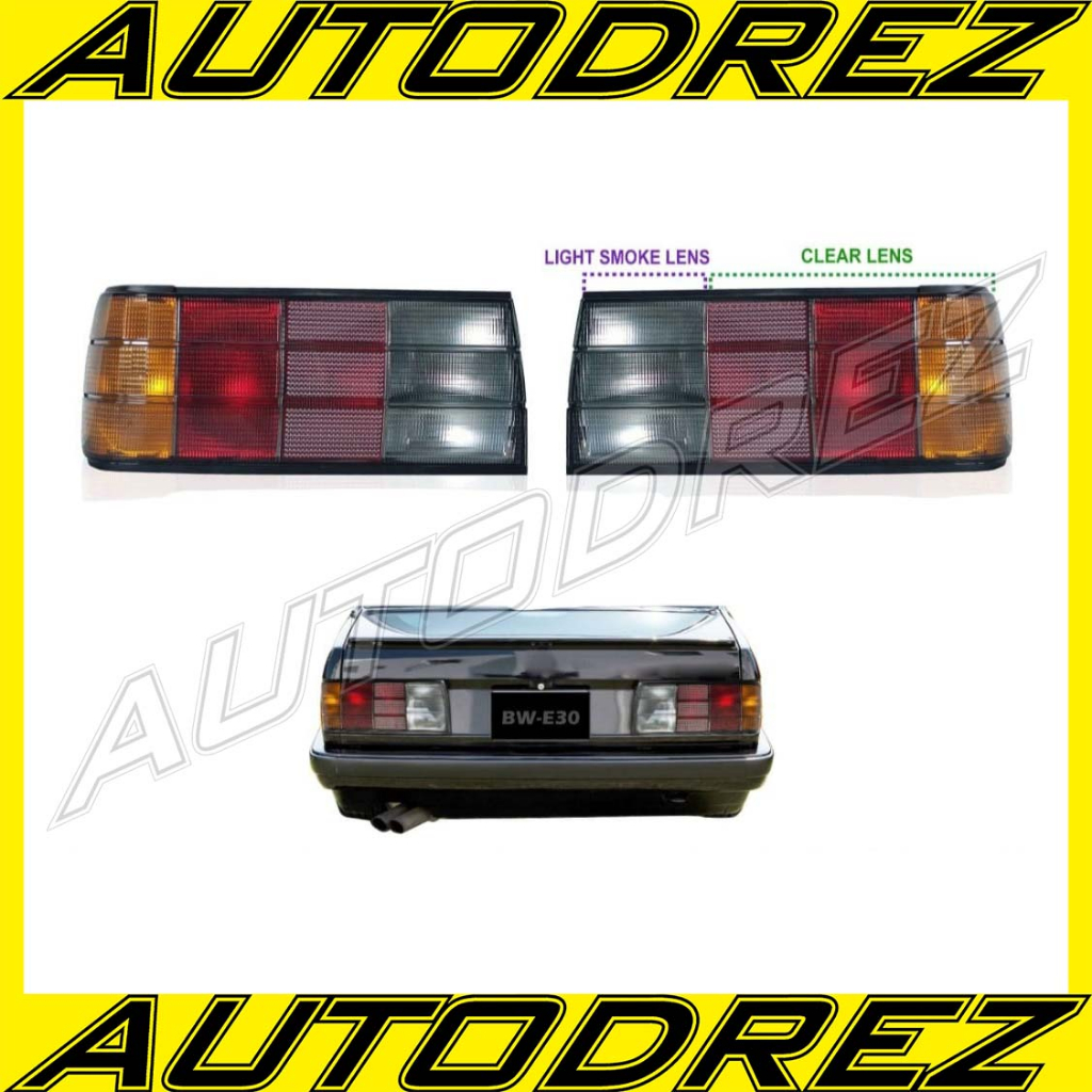 Stoplamp Lampu Belakang Rear Lamp BMW 3 Series E30 Light Black Taiwan Termurah