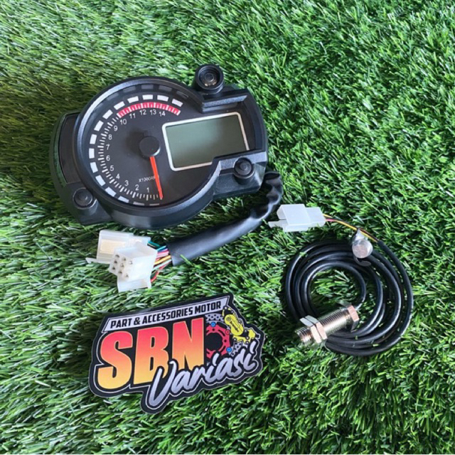 SPIDOMETER KOSO RX2N SPEEDOMETER DIGITAL SENSOR JAM MOTOR CB GL MP TIGER HEREX HONDA