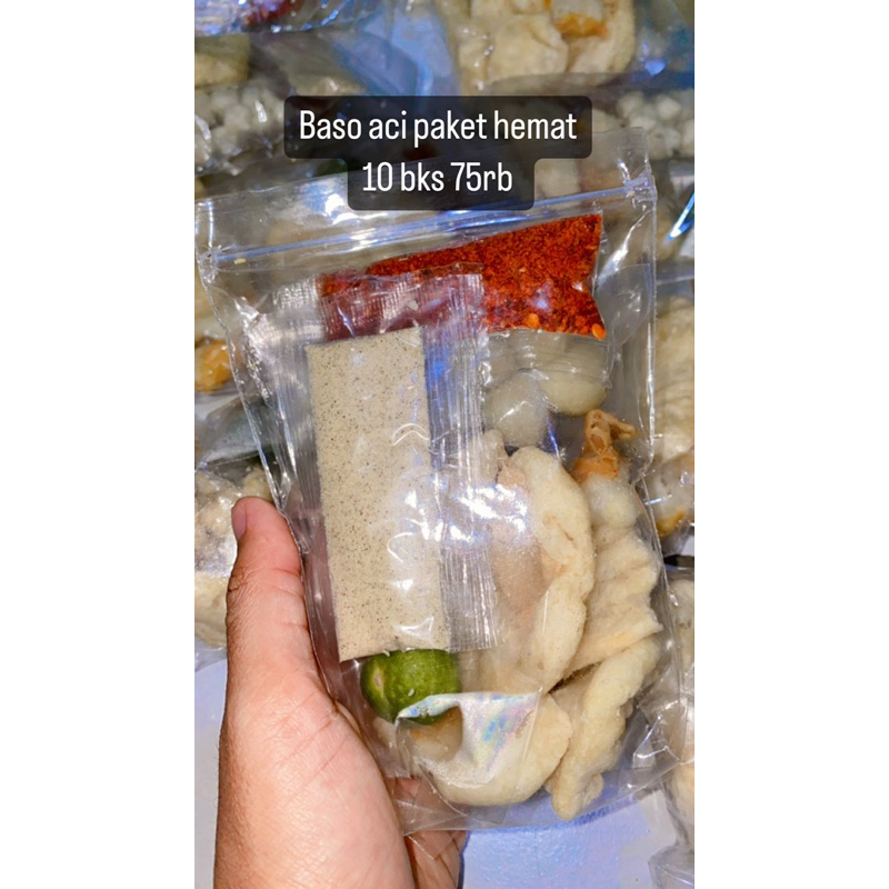 

PAKET hemat BASO ACI isi gaji (10 bks)