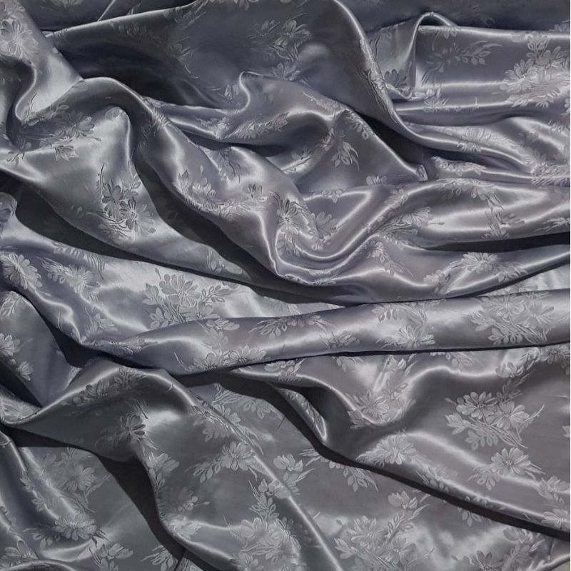 Kain Sutra Jacquard Kain Sutra Asli Mulberry Pure Silk Lebar 115 Cm Bahan Buat Gamis, Gaun, Blouse