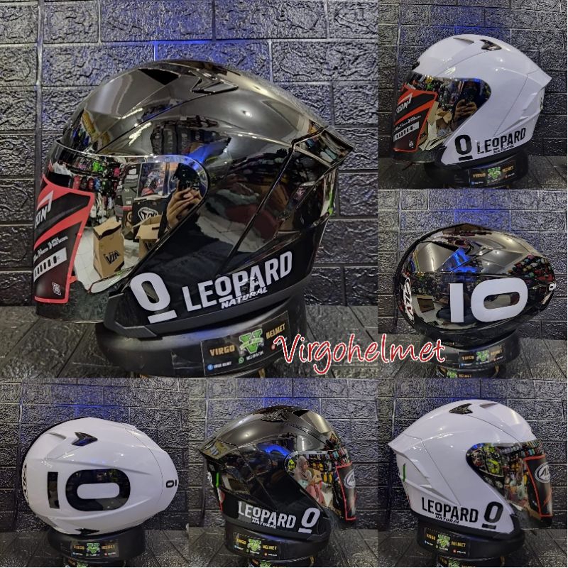 Helm ALV ULTRON BLACK GLOSSY LEOPARD