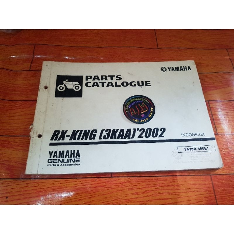 Buku Part Catalog Katalog Copian Yamaha RXKING RX KING 2002