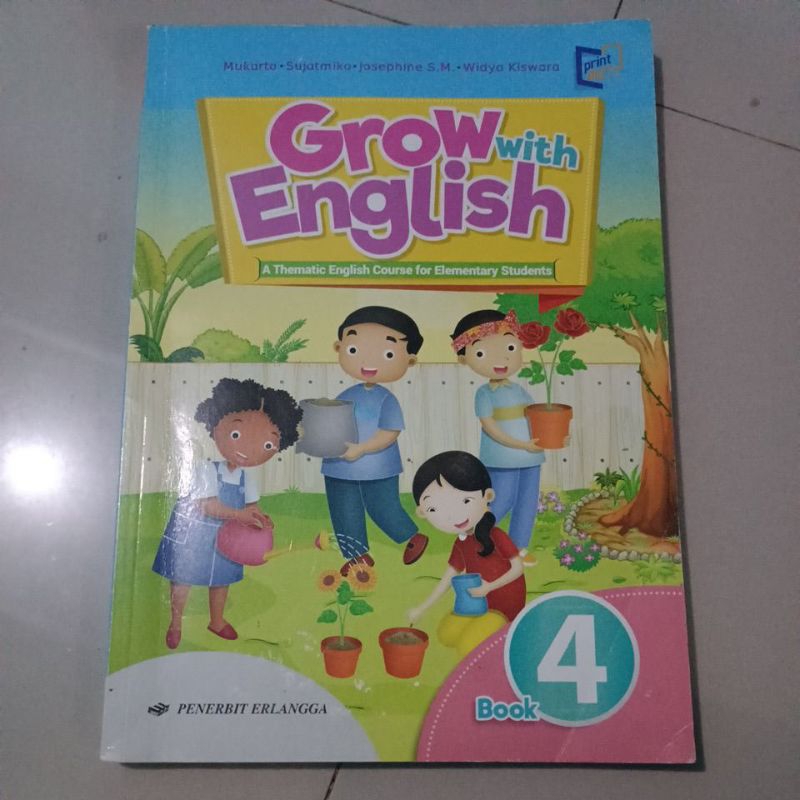 buku bahasa inggris kelas 4SD Erlangga bekas