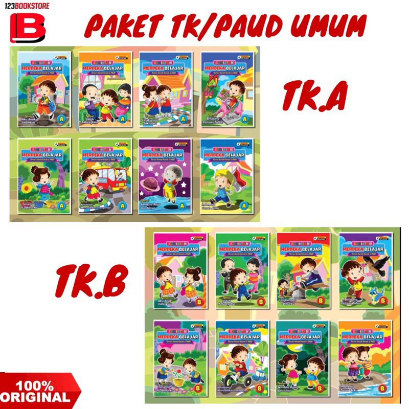 Buku Paket  TK/PAUD Kurikulum Merdeka Belajar / Umum