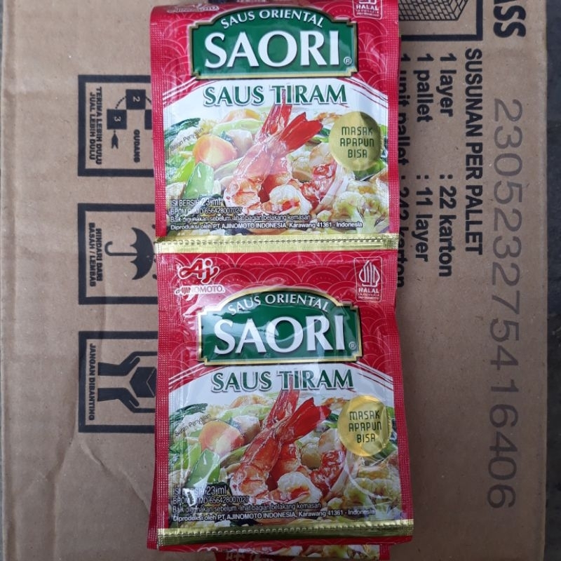 

SAORI SAUS TIRAM SACHET 22ML MURAH ISI 10 PCS