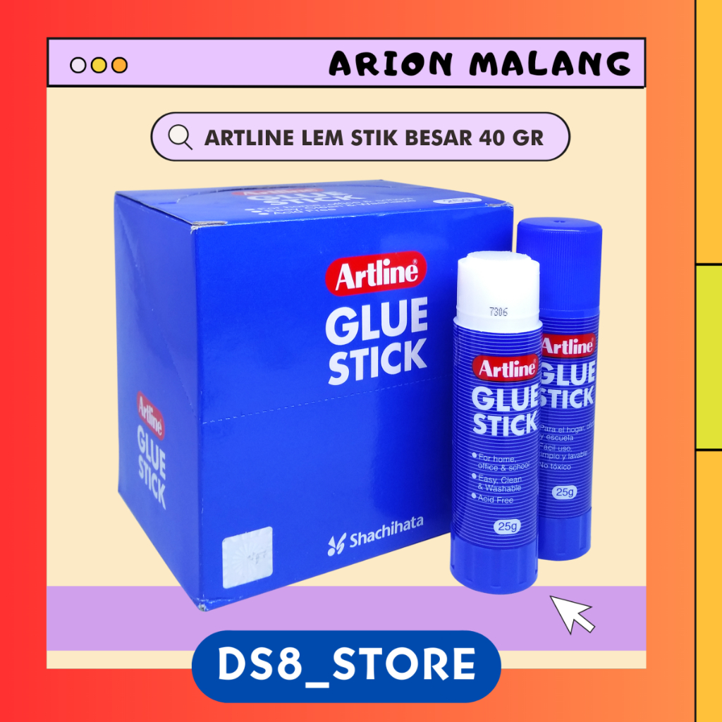 

Lem Kertas / Glue Stick EG-40 Besar 40 gr ARTLINE