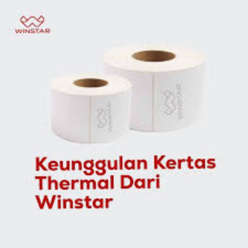 

Label sticker thermal winstar 100x150 isi 500pc