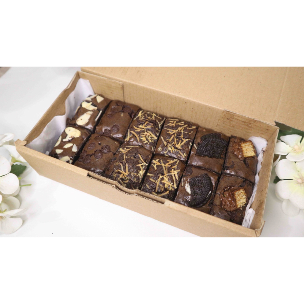 

Brownies Bites Loyang (Brownies Panggang / Fudgy)