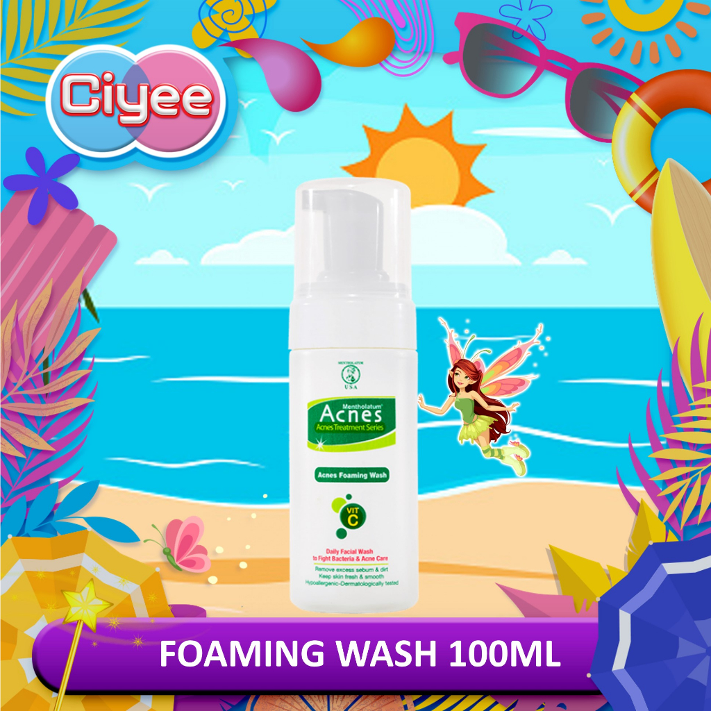 Acnes Foaming Wash 100ml | Sabun Wajah Berjerawat | Gentle Foam Facial Wash for Acne | CIYE