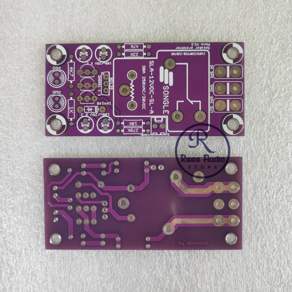PCB Speaker Protektor / Protek Mono Double Layer FR4 Fiber