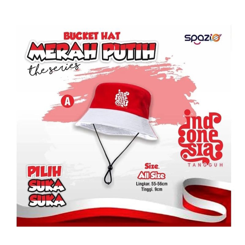 Bucket Hat kemerdekaan by spazio