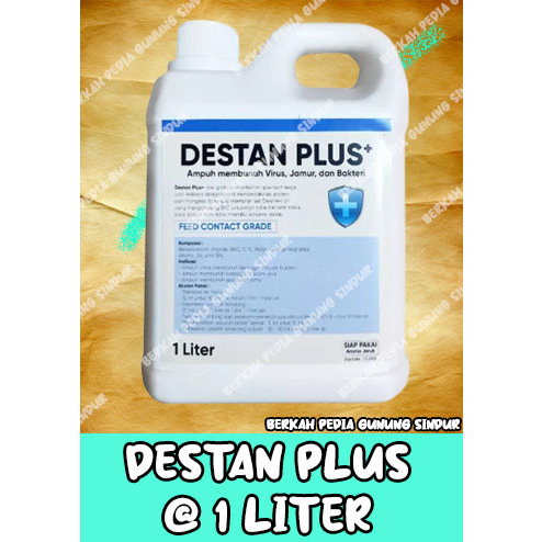 Destan Plus 1 Liter - Desinfektan Kandang 1 Liter - Desinfektan BKC 10% - Desinfektan Anti PMK  - un