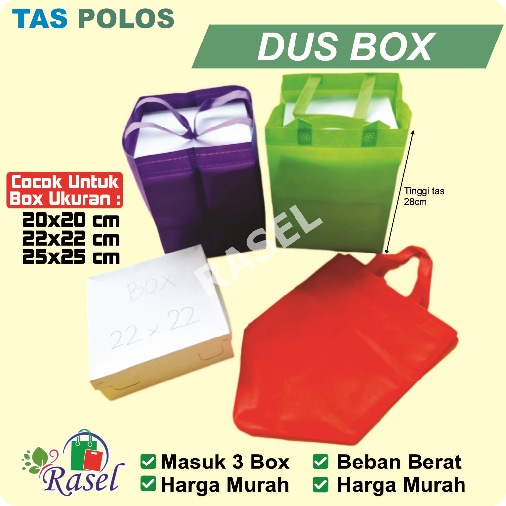 

18x18 20x20 22x22 24x24 25x25 cm Tas kain kantong nasi kotak dus box Hajatan souvenir event murah