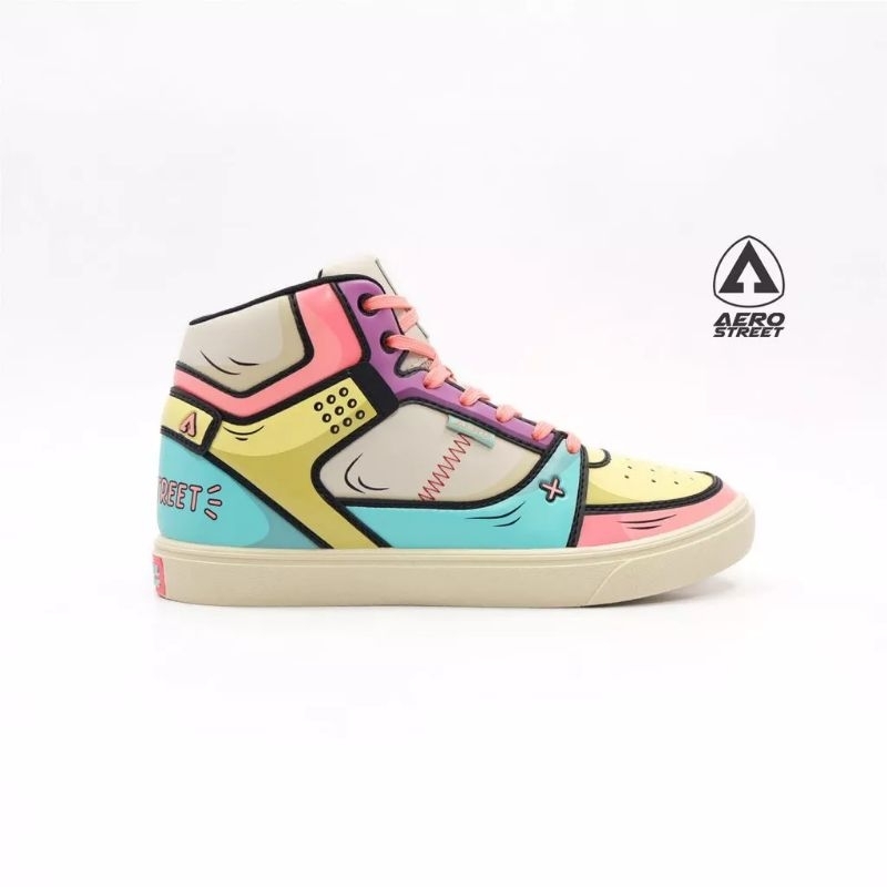 PL Sepatu Aerostreet 2D REBORN Kuning Pink 39 LIMITED