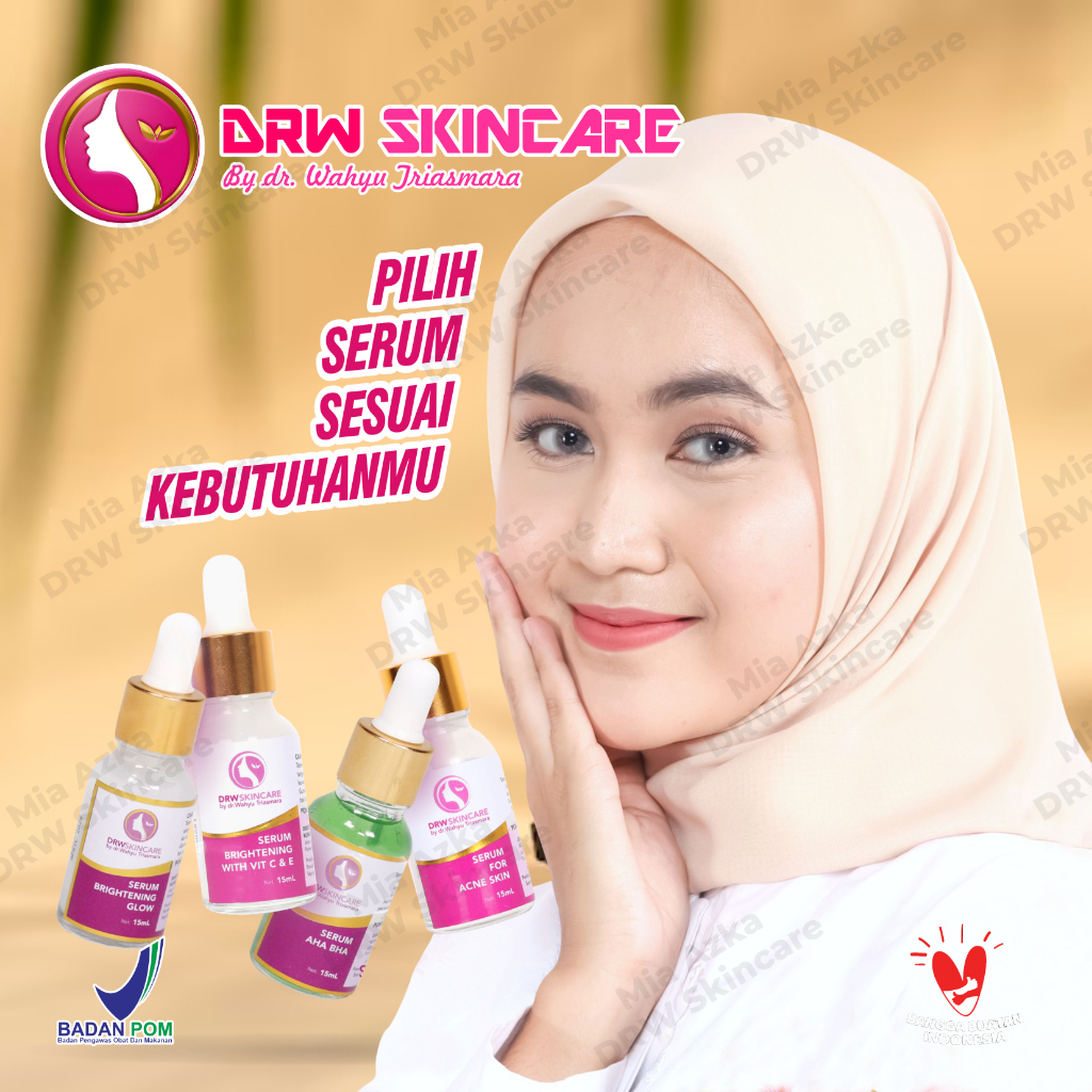 VARIAN SERUM DRWSKINCARE Original 100% Solusi Untuk Semua Keluhan Kulit Wajah Kalian, Jerawat, Flek,