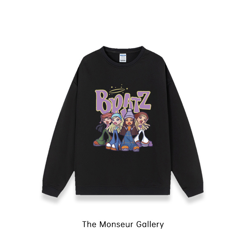 The Monseur Gallery Sweater Wanita Oversize BRATZ | Switer Hitam