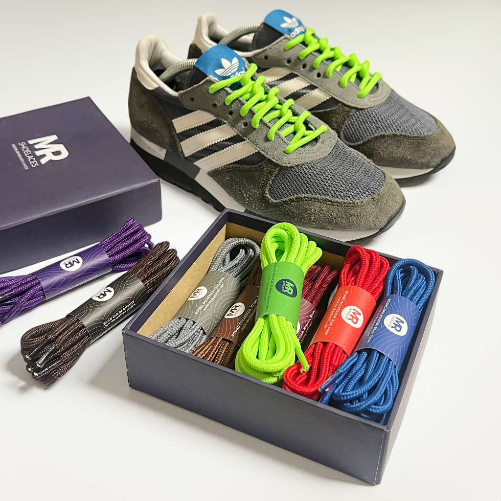 MR Shoelaces Paket Tali Sepatu Polyester Bulat 5-6mm Isi 10 Pasang Panjang 70cm 80cm 90cm 100cm 120c