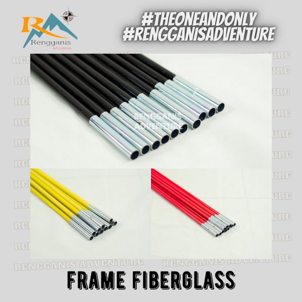 FRAME TENDA FIBER BATANGAN FRAME FIBERGLASS GREAT OUTDOOR HIKING CAMPING TIANG TENDA