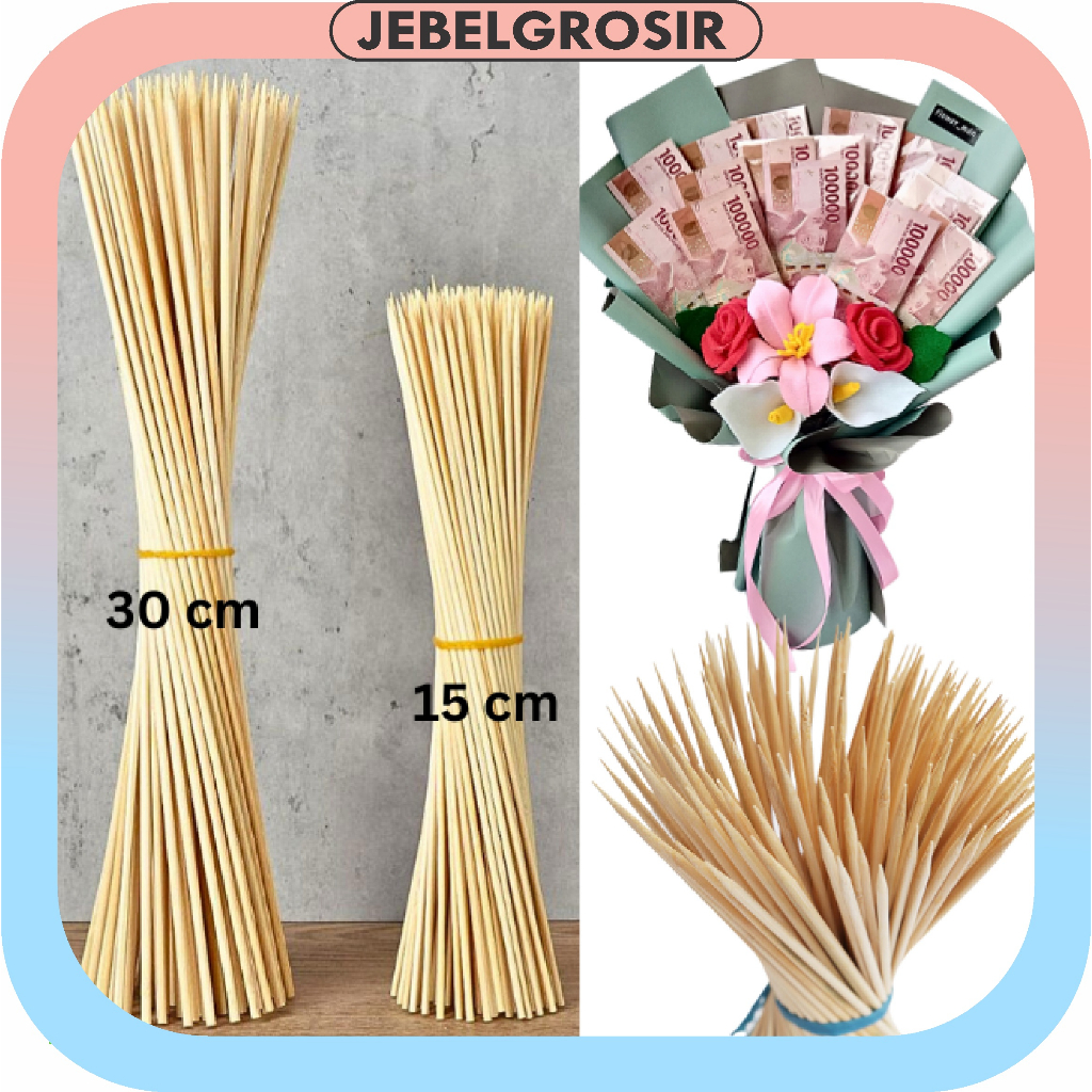 Tusukan Buket Uang / Lidi Buket Uang / Stick Buket Snack / Buket Uang Bouquet