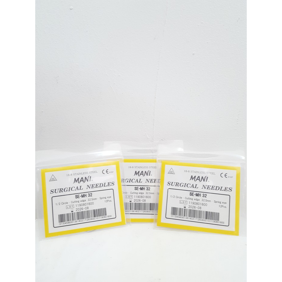 Jarum Bedah SE-MH / Jarum Mani / Jarum Mani Kulit 1/2 Lingkaran Segitiga