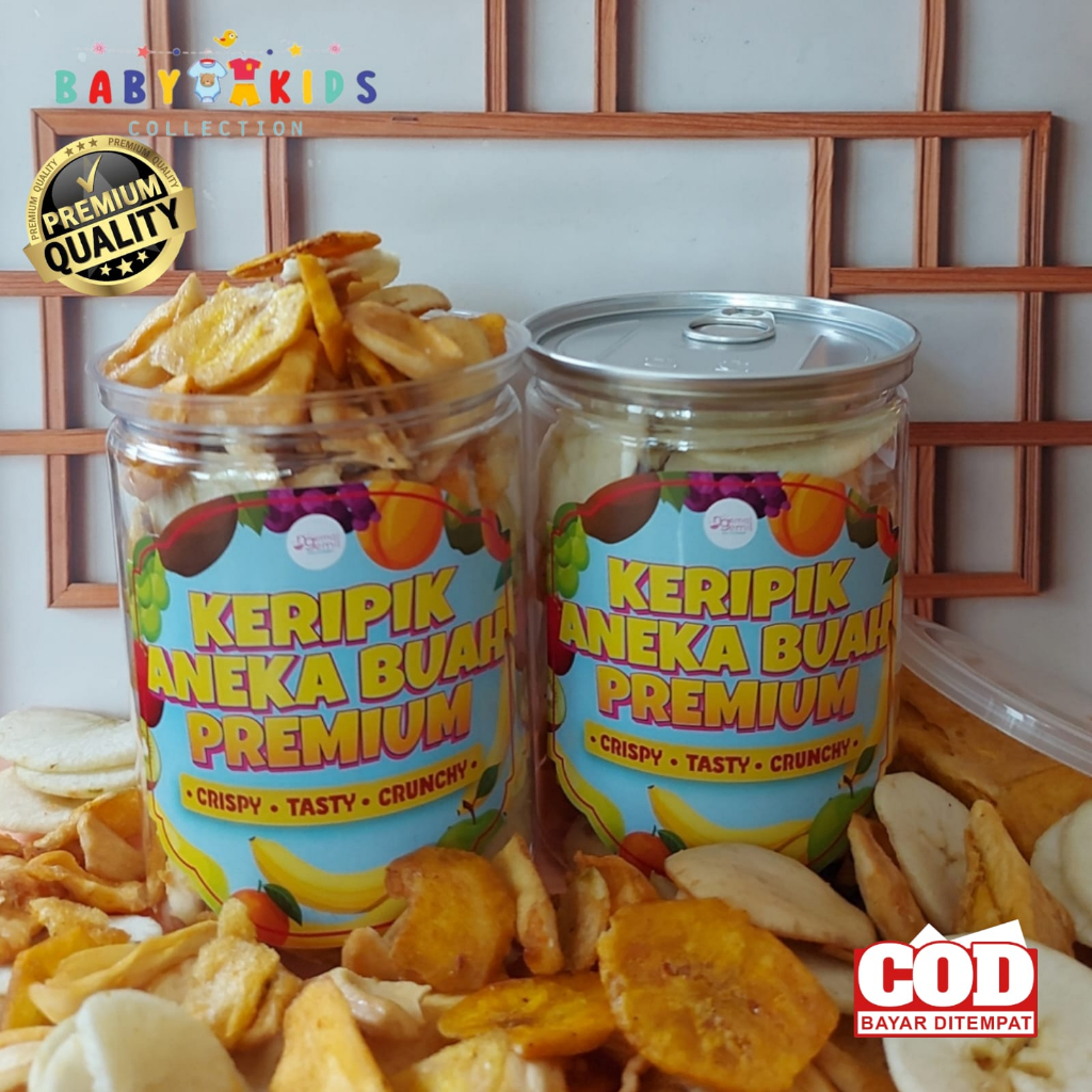 

Can - Keripik Aneka Buah Mix Kualitas Premium