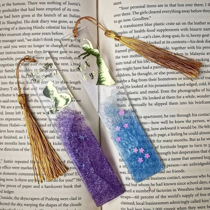 

princess cinderella belle jasmine resin bookmark pembatas buku