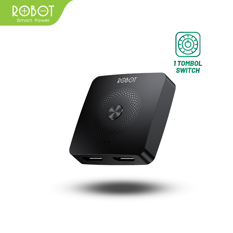 ROBOT HM103 HDMI Switch Splitter 2in 1out / 1in 2out Bi-Direction 4k Black - Garansi 1 Tahun