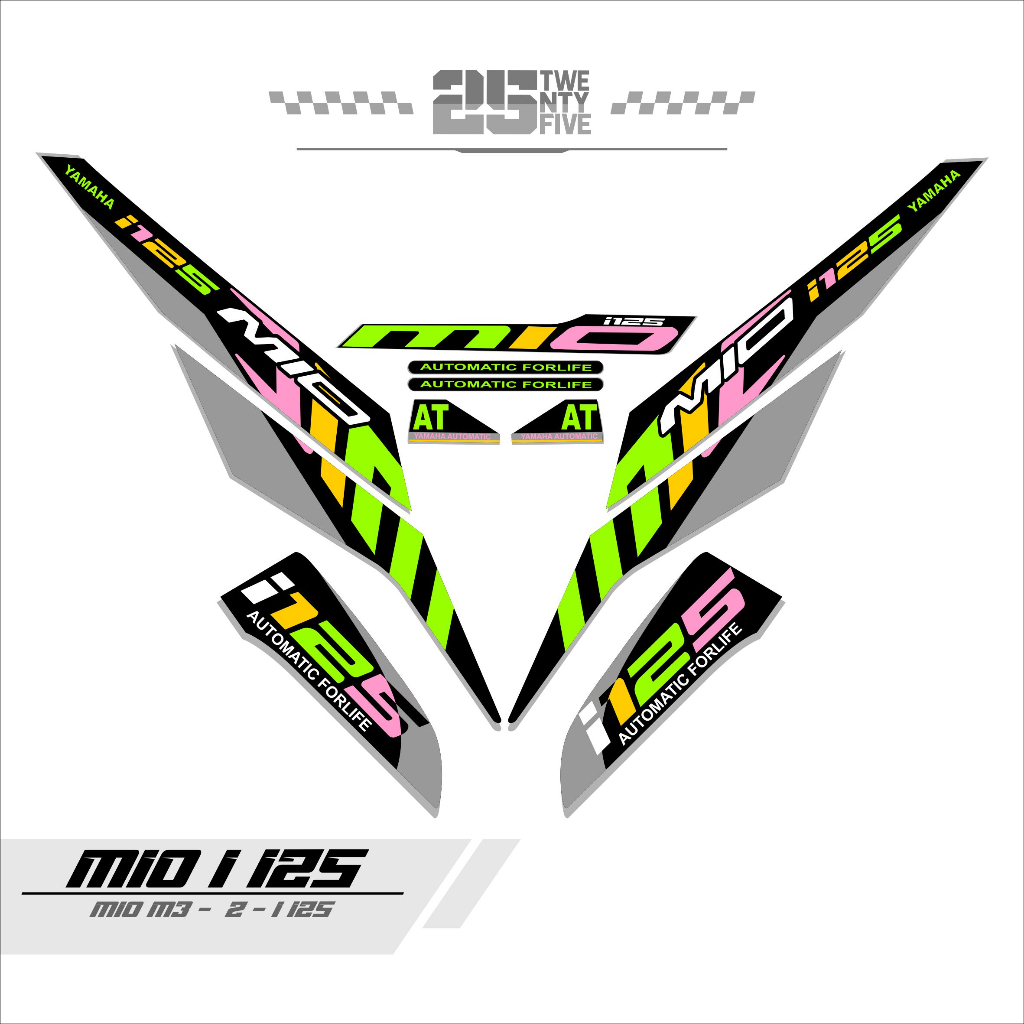 STRIPING MIO i125/VARIASI 3/STRIPING MIO I125/MIO M3/MIO Z/STIKER MIO I125/MIO M3/MIO Z/DECAL/STIKER