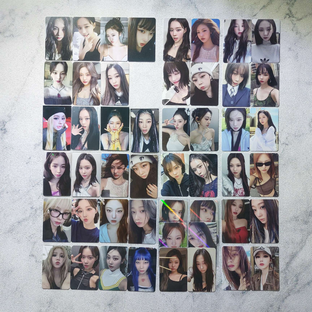 Aespa My World Album PC Photocard Photo Card Karina Winter Giselle Ning Ning POB Benefit Web Bene Intro Tabloid Ver. AppleMusic Appmus LD Withmuu WM Music Korea Kpopmerch SMTOWN Musicplant Ktown4u Everline Soundwave SW Interasia Bandina Makestar MS