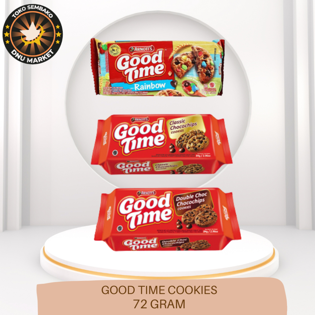 

GOOD TIME COOKIES CHOCOCHIPS RAINBOW | GOOD TIME COOKIES CHOCOCHIPS CLASSIC | GOOD TIME COOKIES CHOCOCHIPS DOUBLE CHOC | 72 GRAM