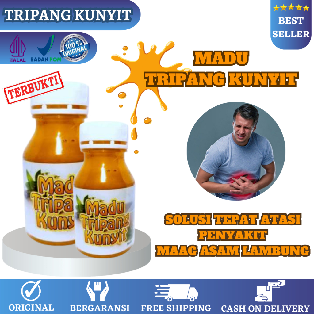 

Madu Tripang Kunyit Original Halal Bpom Atasi Asam Lambung Kronis Nyeri Maag Gerd Mual