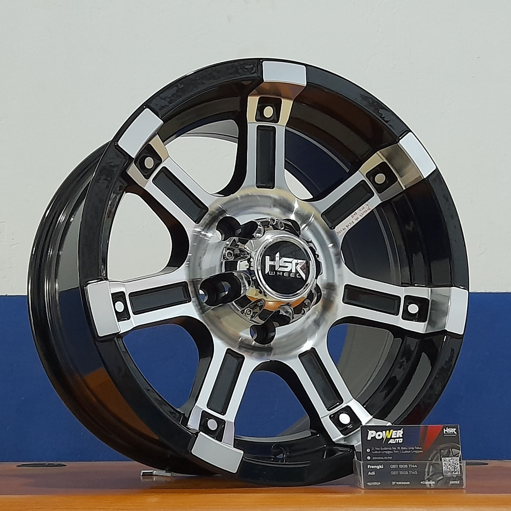 velg r15 merk hsr wheels type jereweh lobang 6 bisa buat mobil rush innova xtrail