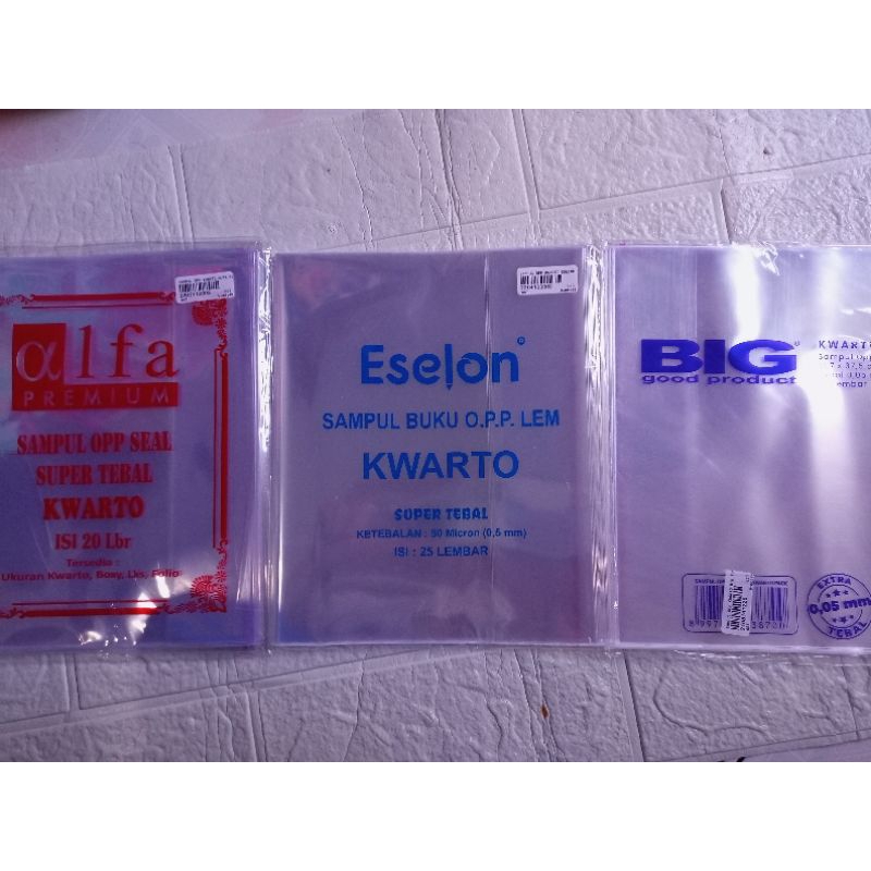 

Sampul plastik opp seal ukuran kwarto