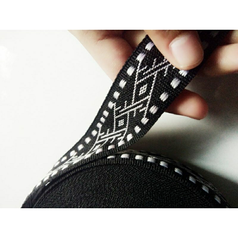 tali bisban webbing motif batik keren uk 2, 5 cm bisban variasi