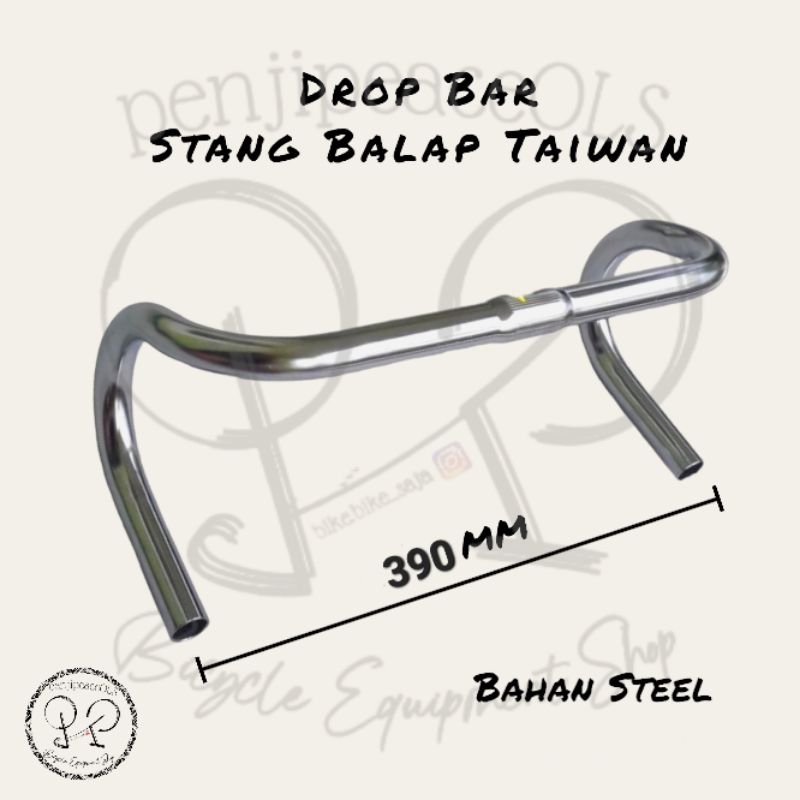 STANG BALAP TAIWAN Stainless dropbar setang sepeda balap drop bar stang sepeda stang domba
