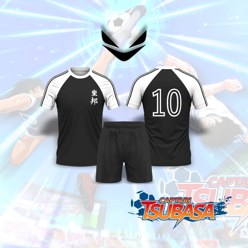 Jersey Futsal & Football Motif VL Replika Anime Captain Tsubasa Toho Full Print Jersey Cosplay