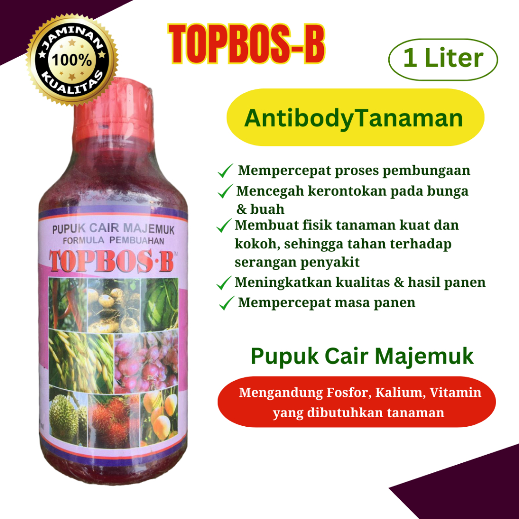 TopBos 1 Liter - Pupuk Cair Majemuk Pembuahan