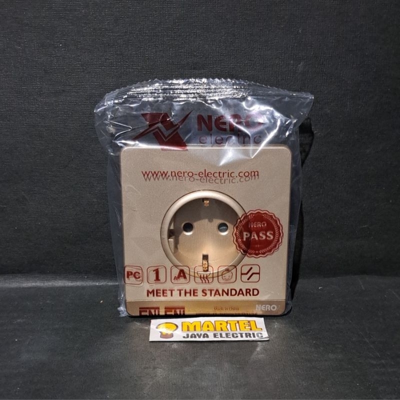 Stop kontak NERO DECORA Q716VG GOLD