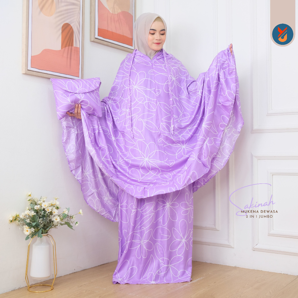 Mukena Dewasa Jumbo 2 in 1 Syahnaz Series Mukena Travel