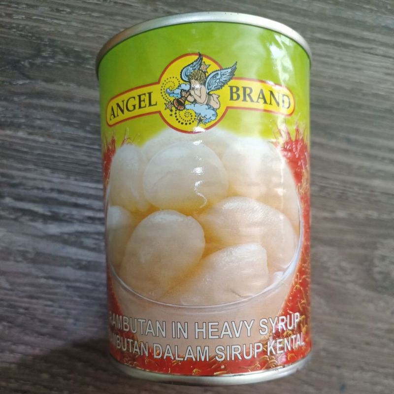 

Rambutan dalam sirup kaleng 565gram / merek angel produksi thailand